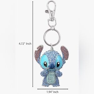 Stitch Pave Crystals keychain / bag charm
